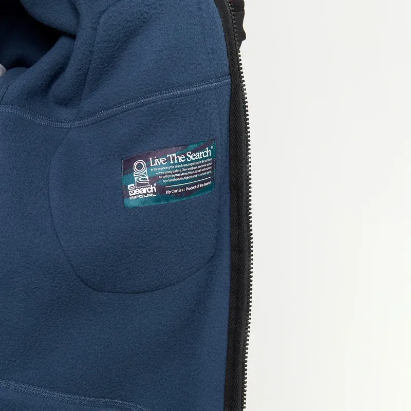 Rip Curl Anti-Series Search Zip Crew Fleece in Light Navy-5
