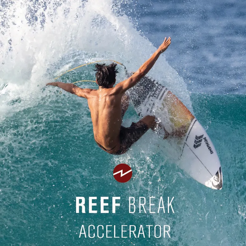 FCS II Accelerator White Edition PC Tri Fin Set - Reef Break-3