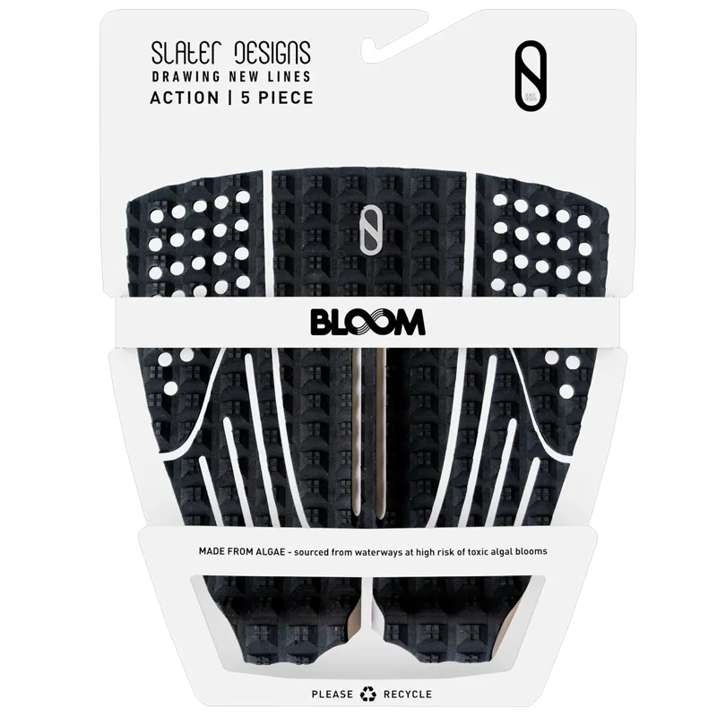 Slater Designs 5 Piece Action Tail Pad in Black/Grey-3