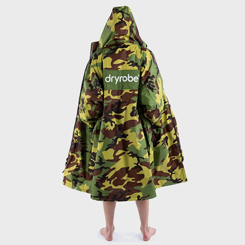 Dryrobe Advance REMIX Long Sleeve Change Robe in Camo/Grey-2
