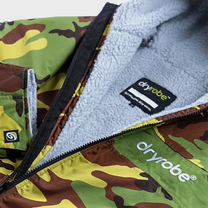 Dryrobe Advance REMIX Long Sleeve Change Robe in Camo/Grey-3