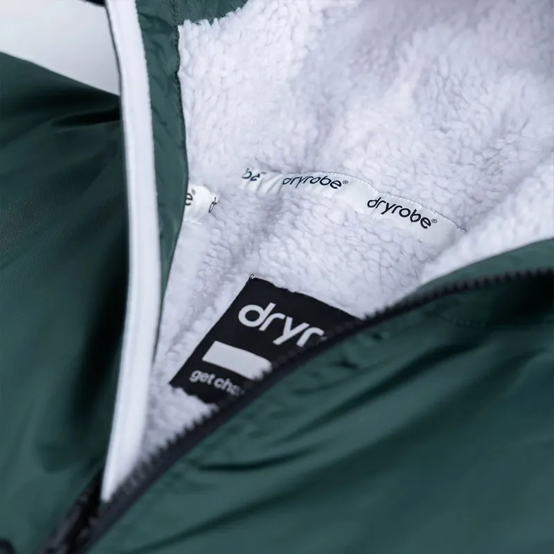 Dryrobe Advance Long Sleeve Change Robe in Dark Green/Grey-8