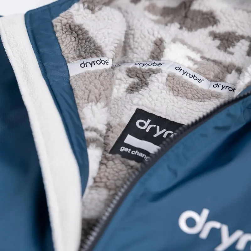 Dryrobe Advance Long Sleeve Change Robe in Deep Sea Blue Sand Camo-7