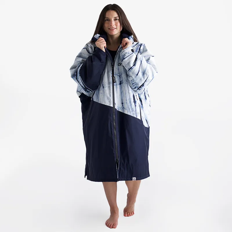 Dryrobe Advance Long Sleeve Change Robe in Batik/Blue