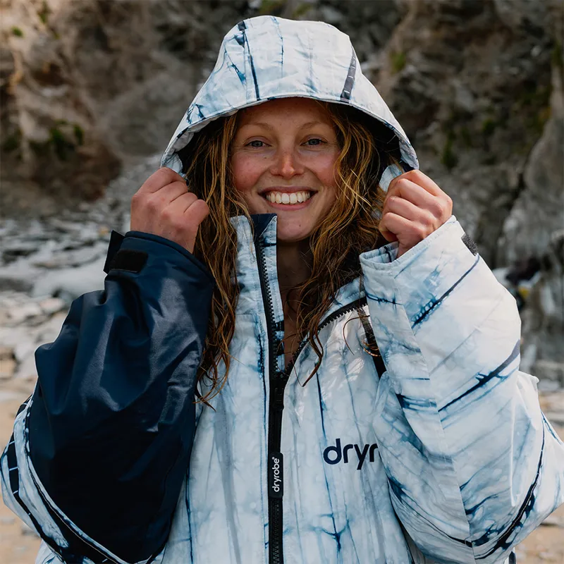 Dryrobe Advance Long Sleeve Change Robe in Batik/Blue-8