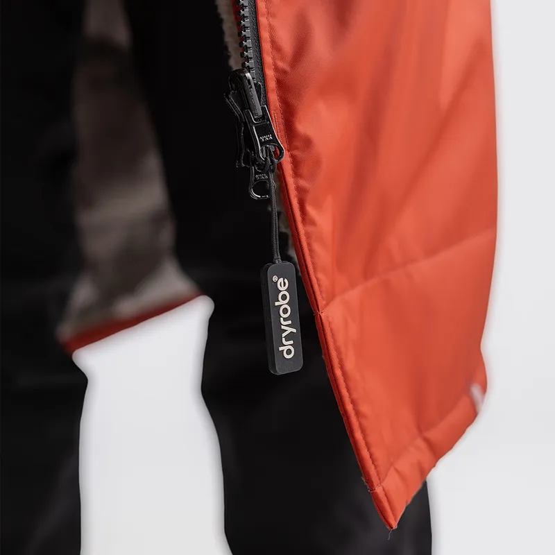 Dryrobe Advance Alpine Long Sleeve Change Robe in Burnt Orange/Sand Camo-9
