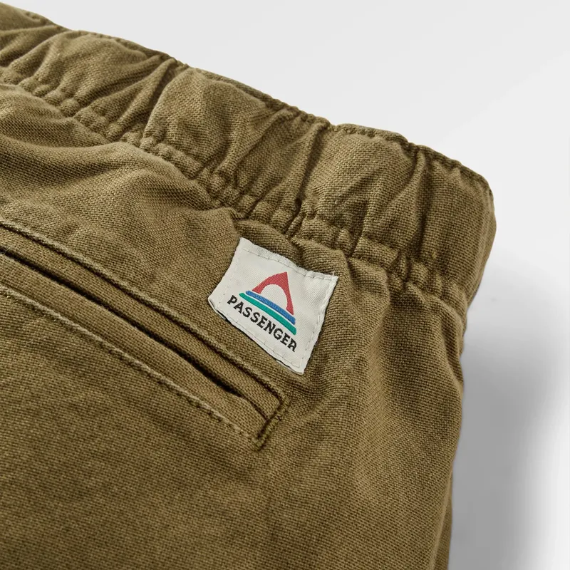 Passenger Adventurer Canvas Trouser in Dark Olive-5