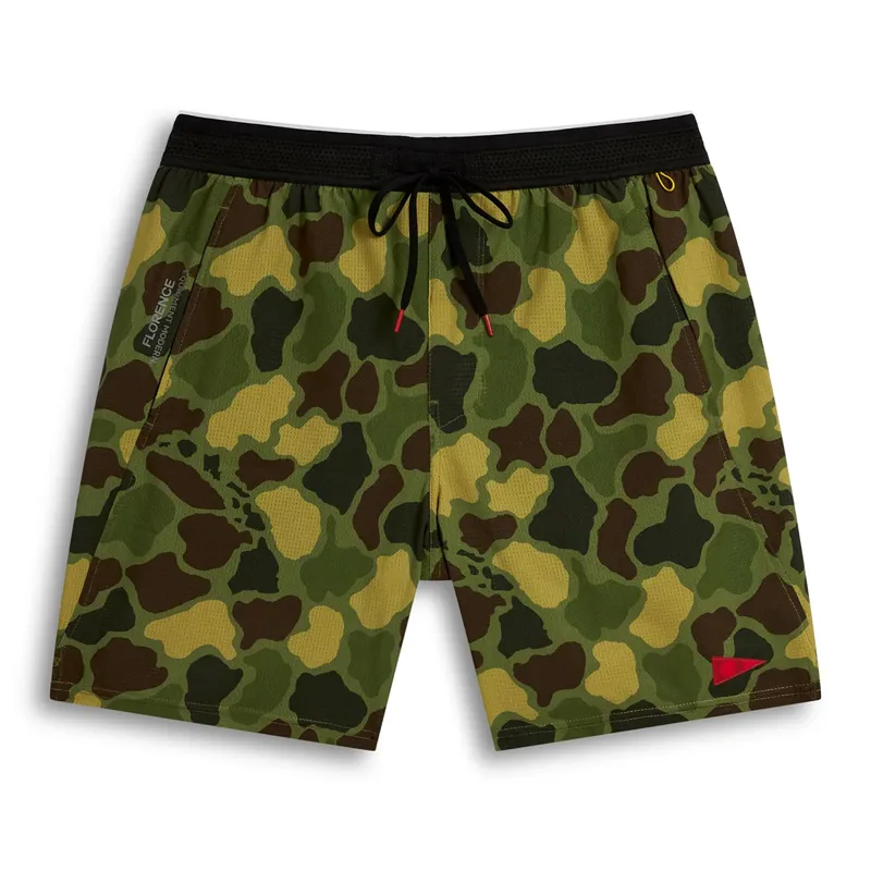 Florence Marine Airtex Shorts in Tropic Green Camo