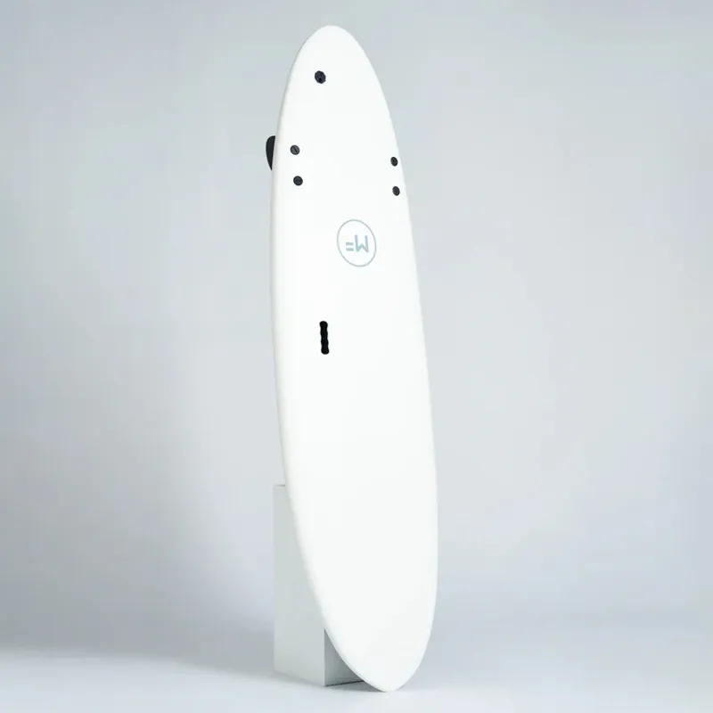 Mick Fanning Alley Cat Supersoft Soft Surfboard in White/Grey-2