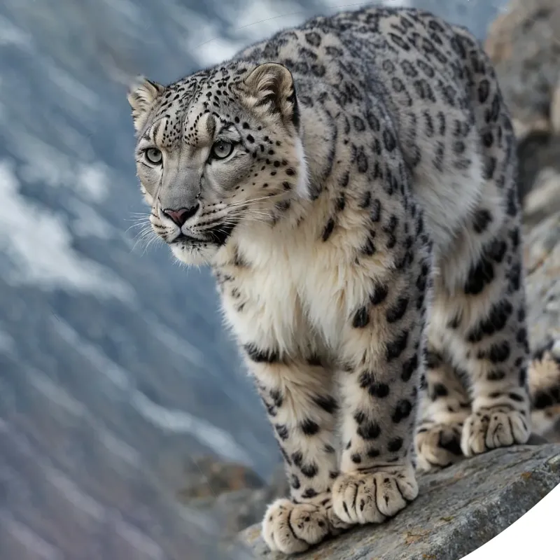 Fahlo The Ascent Snow Leopard Tracking Plush Toy-3