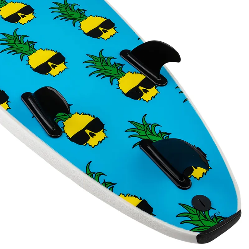 Wave Bandit Ben Gravy EZ Rider Soft Surfboard in White-1