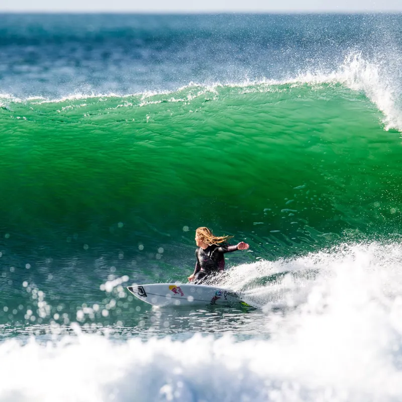 FCS / Caroline Marks 3 Piece Tail Pad / Grey/Sea-2