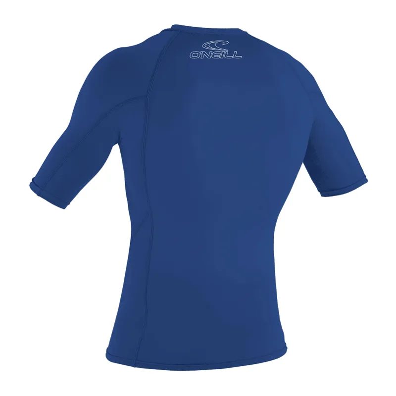 O'Neill Basic Skins Short Sleeve Rash Guard in Pacific-1
