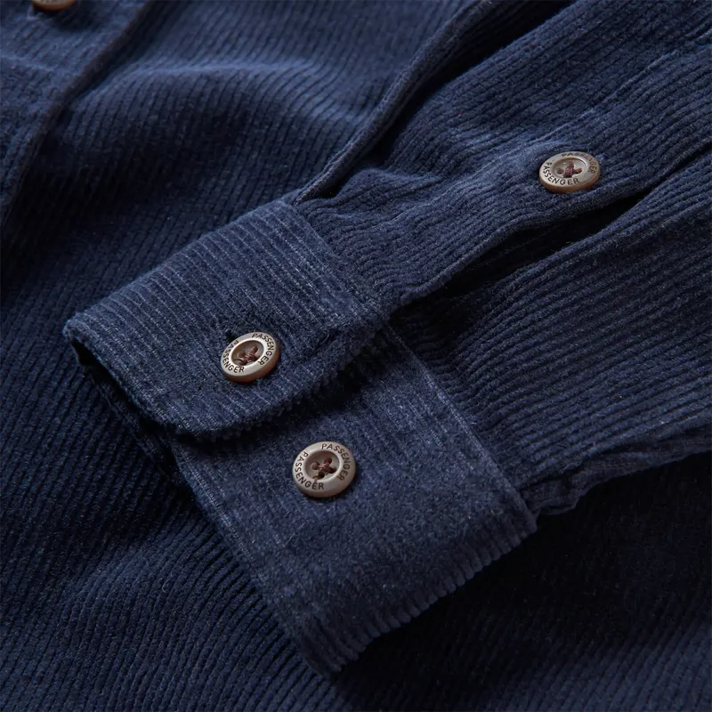 Passenger Backcountry Cord Shirt in Navy-6