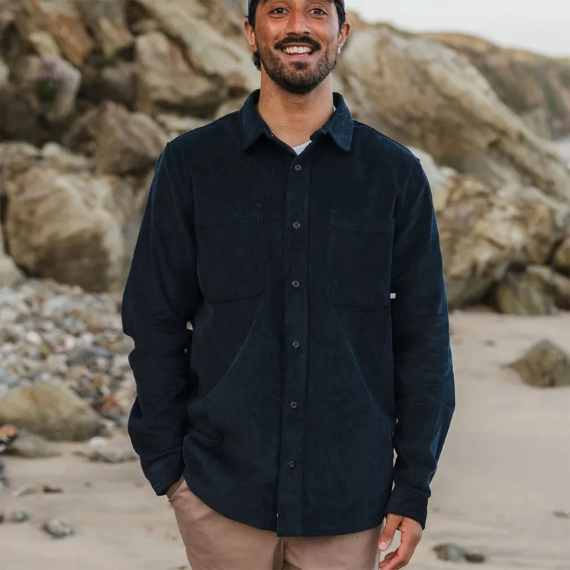 Passenger Backcountry Cord Shirt in Navy-2