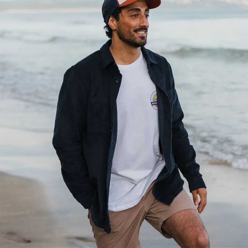 Passenger Backcountry Cord Shirt in Navy-1