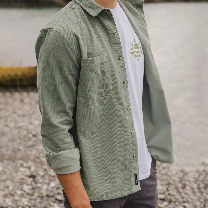 Passenger Backcountry Cord Shirt in Pistachio-2
