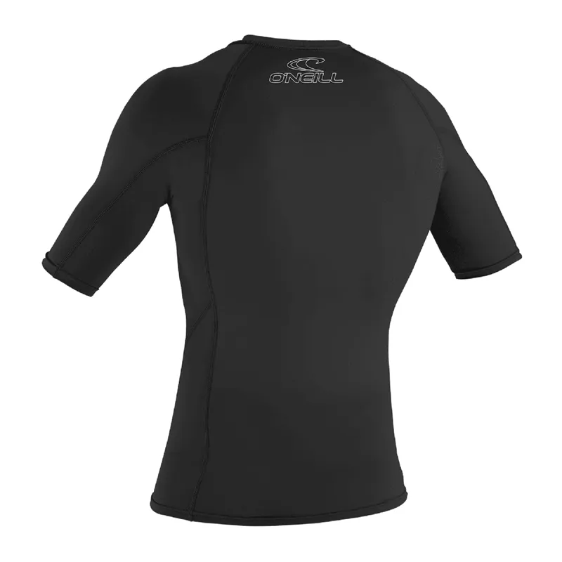 O'Neill Basic Skins Short Sleeve Rash Guard in Black-1