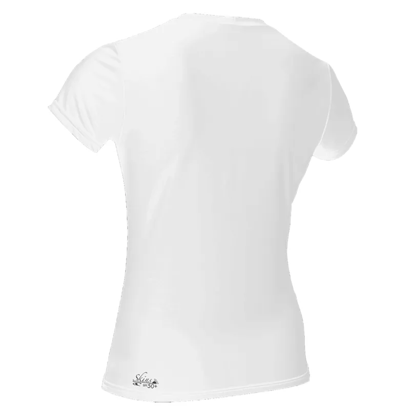 O'Neill Womens Basic Skins Short Sleeve Sun Shirt in White-1
