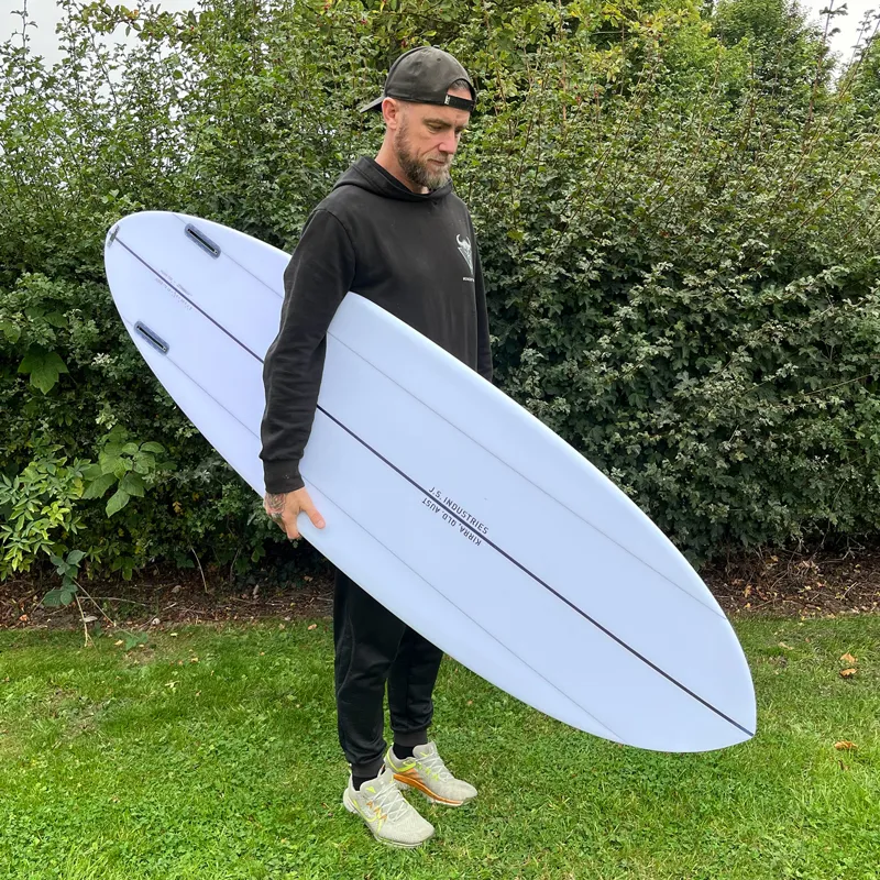 JS Industries Big Baron PE Surfboard in Clear - Futures-2