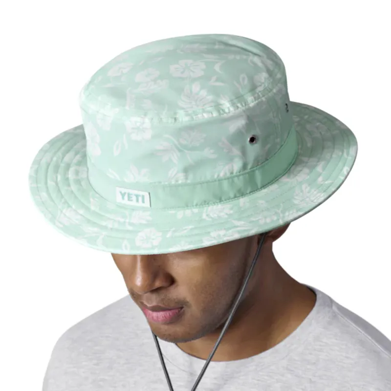 Yeti Boonie Hat in Ice Blue Floral Print-3