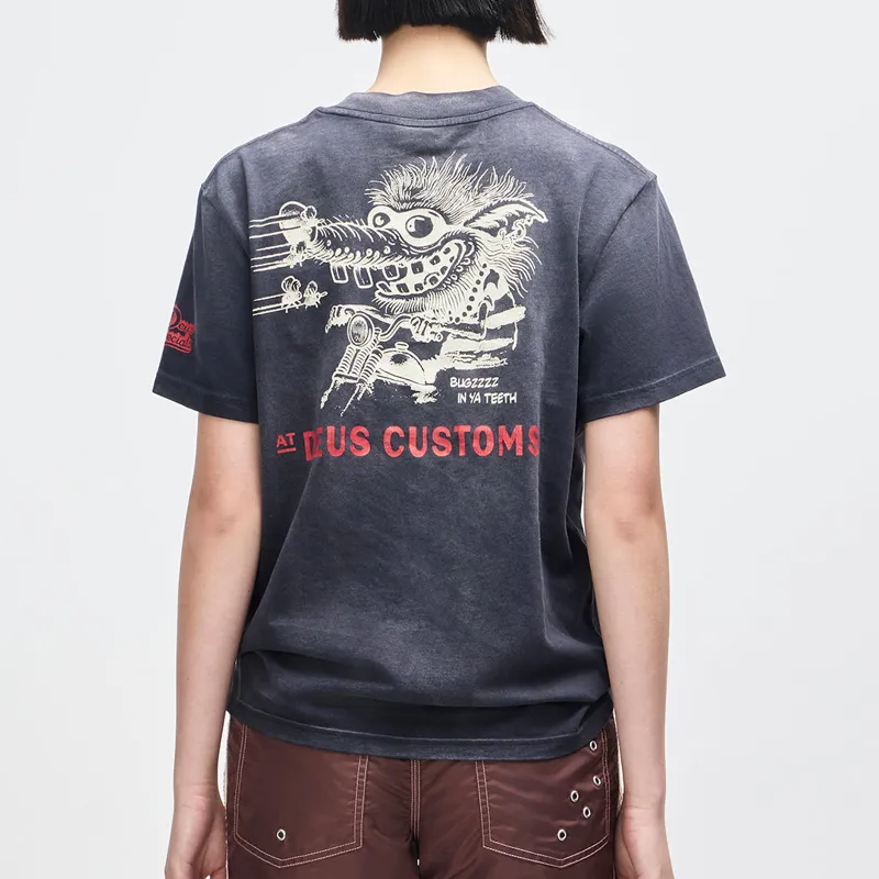 Deus Ex Machina Bugzzz Tee in Black Beauty-4