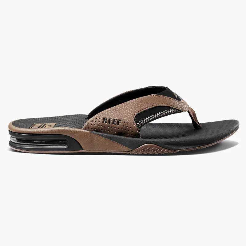 Reef Fanning Sandal in Black and Tan-2