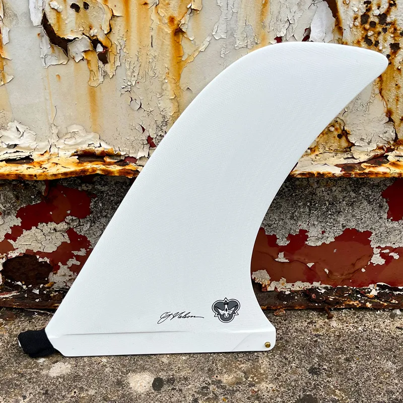 Flying Diamonds CJ Noserider Single Fin in White-1