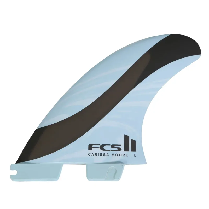 FCS II Carissa Moore PC AirCore Tri Fin Set in Blue/Black