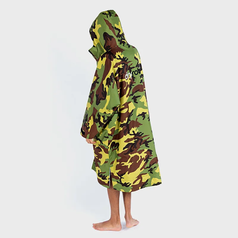 Dryrobe Advance Long Sleeve Change Robe in Camo/Grey-3