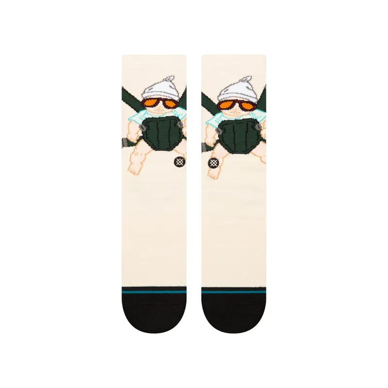 Stance Carlos Crew Socks  in Off White - SIZE Large-1