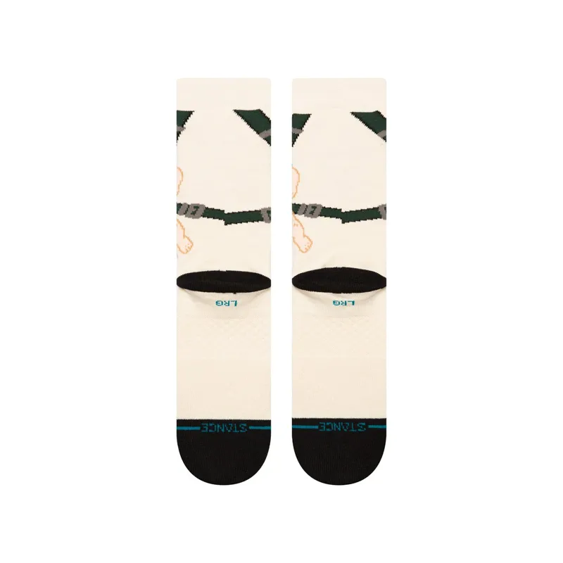 Stance Carlos Crew Socks  in Off White - SIZE Large-2