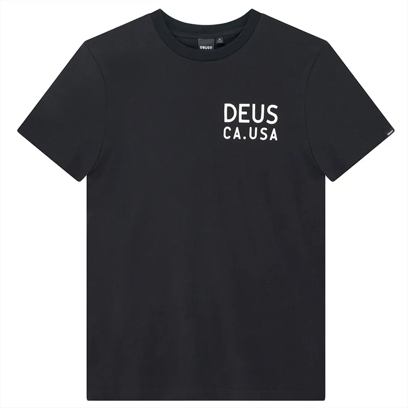 Deus Ex Machina Camber Tee in Black-1