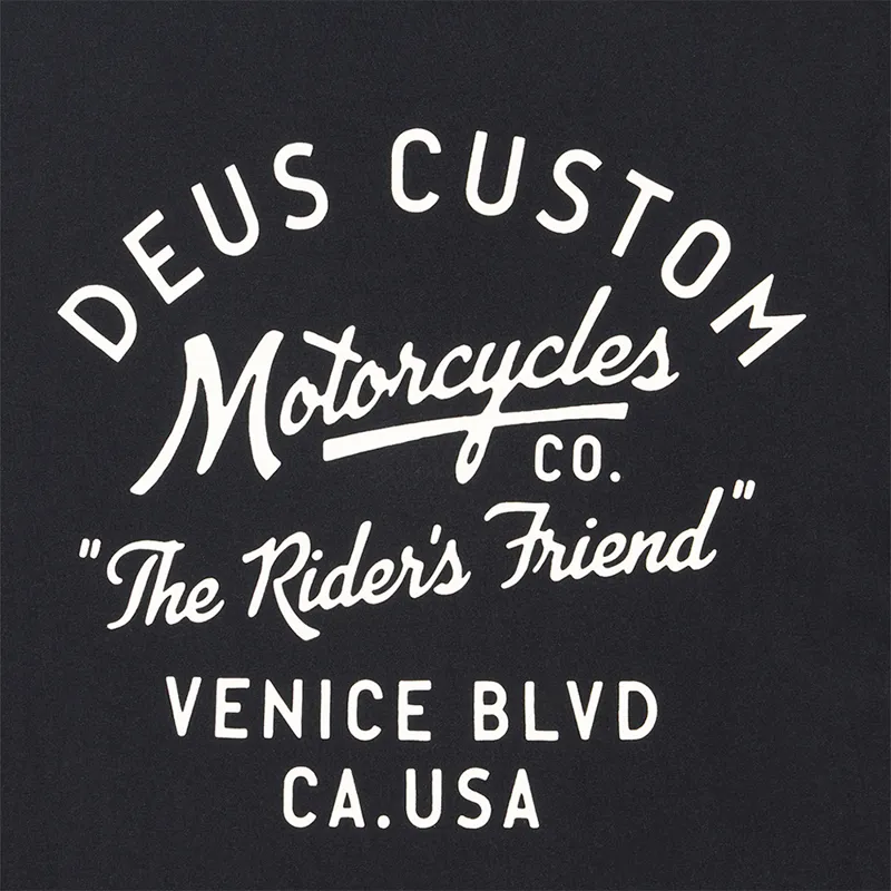 Deus Ex Machina Camber Tee in Black-3