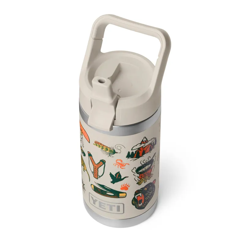 Yeti Rambler 12oz Kids Bottle in Cape Summer Camp