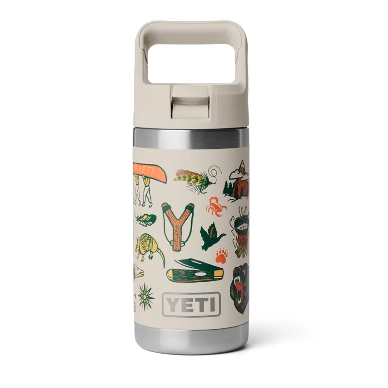 Yeti Rambler 12oz Kids Bottle in Cape Summer Camp-1