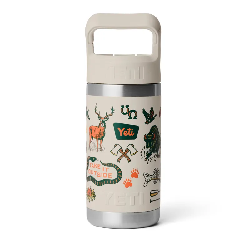 Yeti Rambler 12oz Kids Bottle in Cape Summer Camp-2
