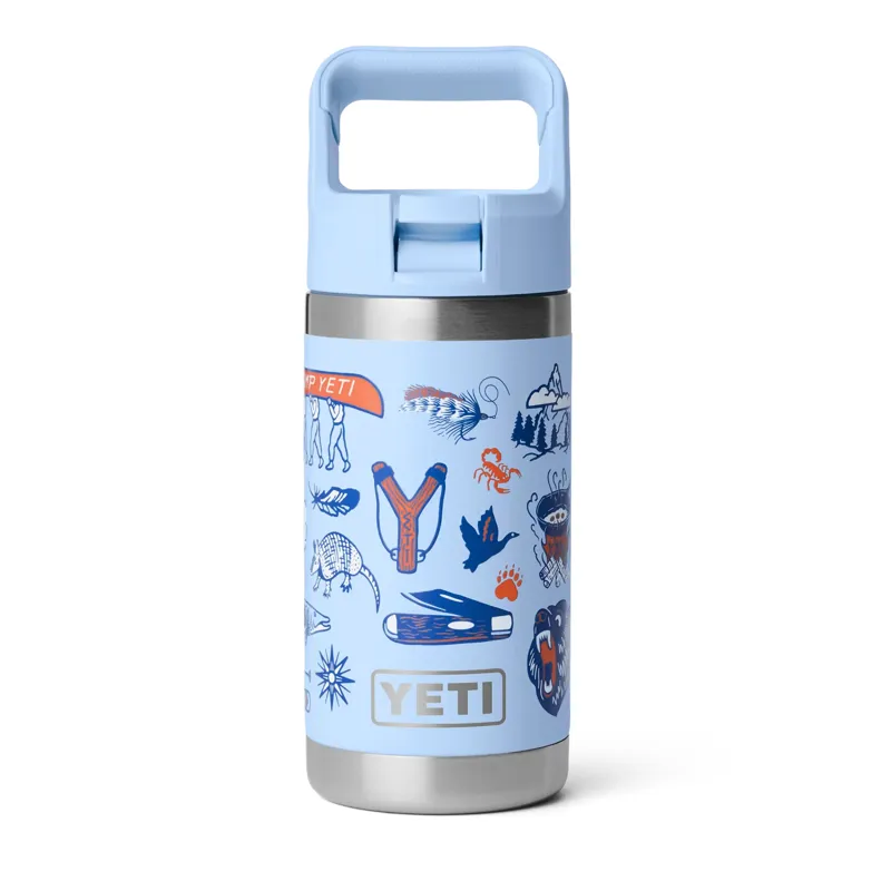 Yeti Rambler 12oz Kids Bottle in Big Sky Summer Camp-1