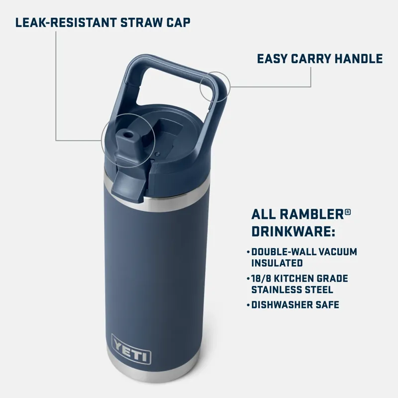 Yeti Rambler 18oz Straw Bottle in Big Sky Summer Camp-3