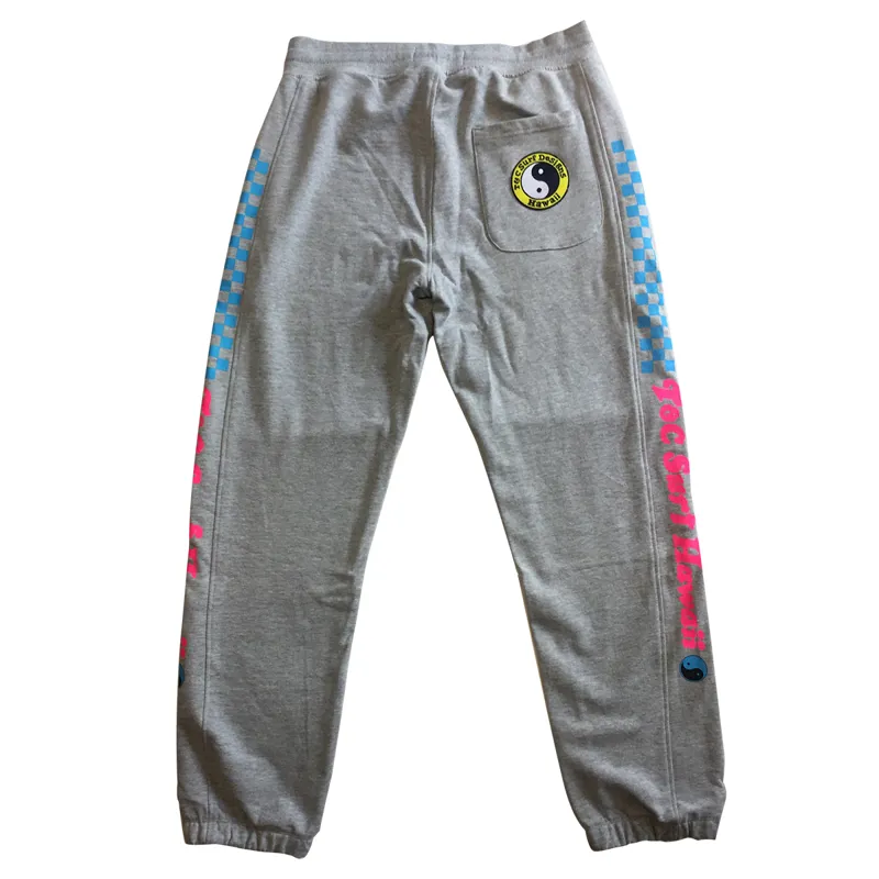 T and C / Checky Sweat Pant / Heather Grey