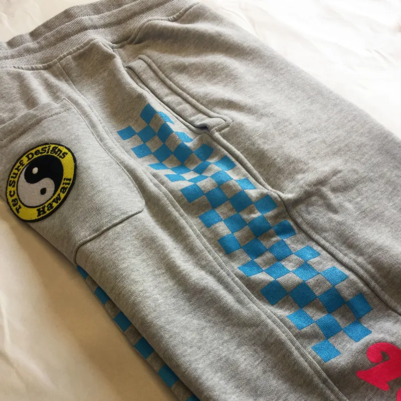 T and C / Checky Sweat Pant / Heather Grey-3