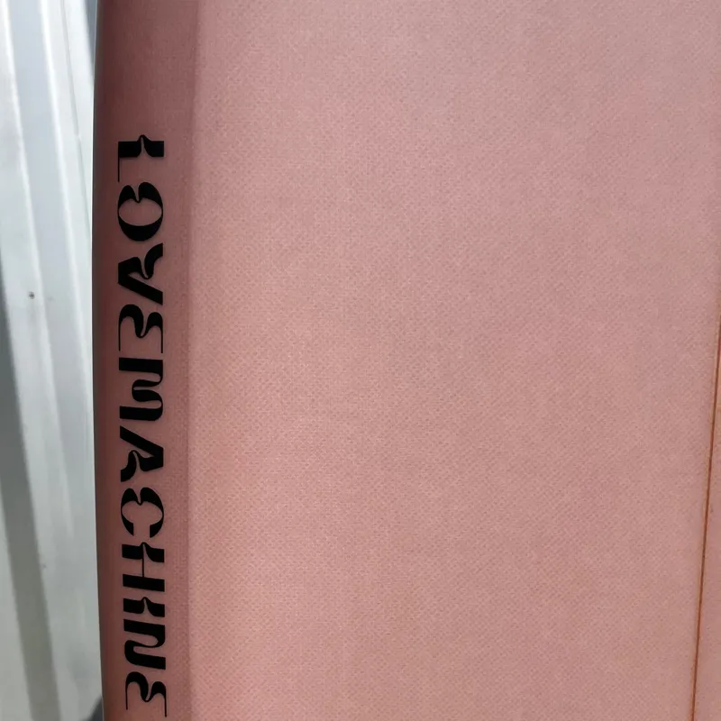 Love Machine Surfboards 6ft 04 Cheet in Salmon - Futures Sides-3