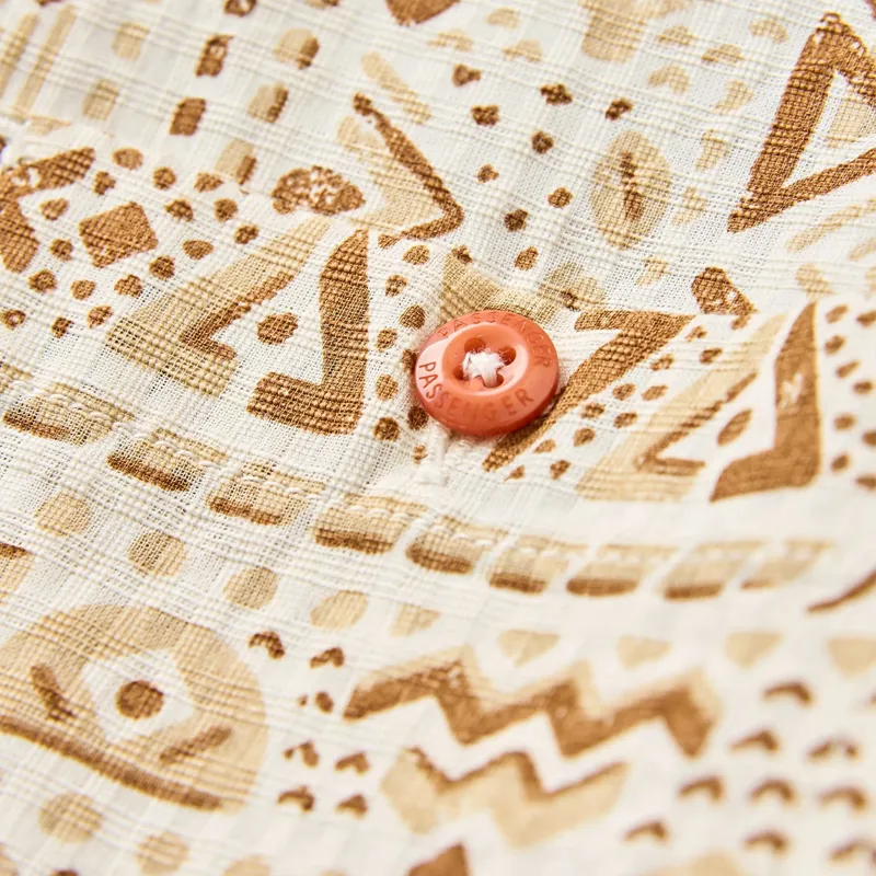 Passenger Chill Textured Short Sleeve Shirt in Elemental Geo Birch-3