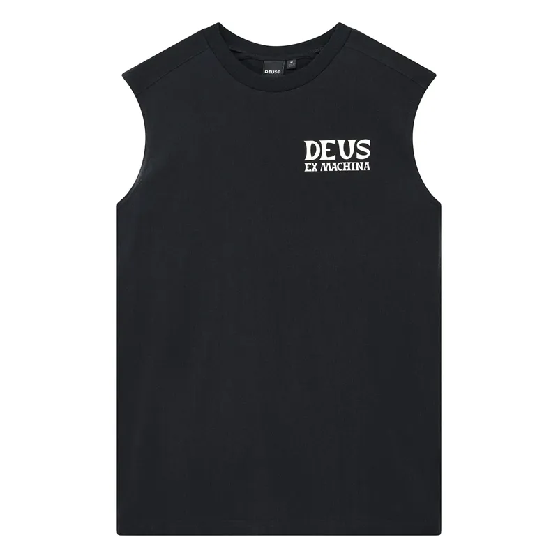 Deus Ex Machina Chinook Muscle Tee in Black-1