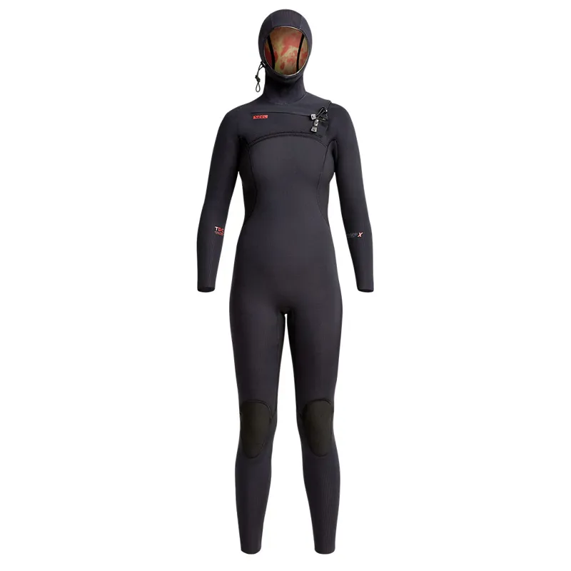 Xcel  Womens Comp X 5.5-4.5mm Hooded Chest Zip Wetsuit