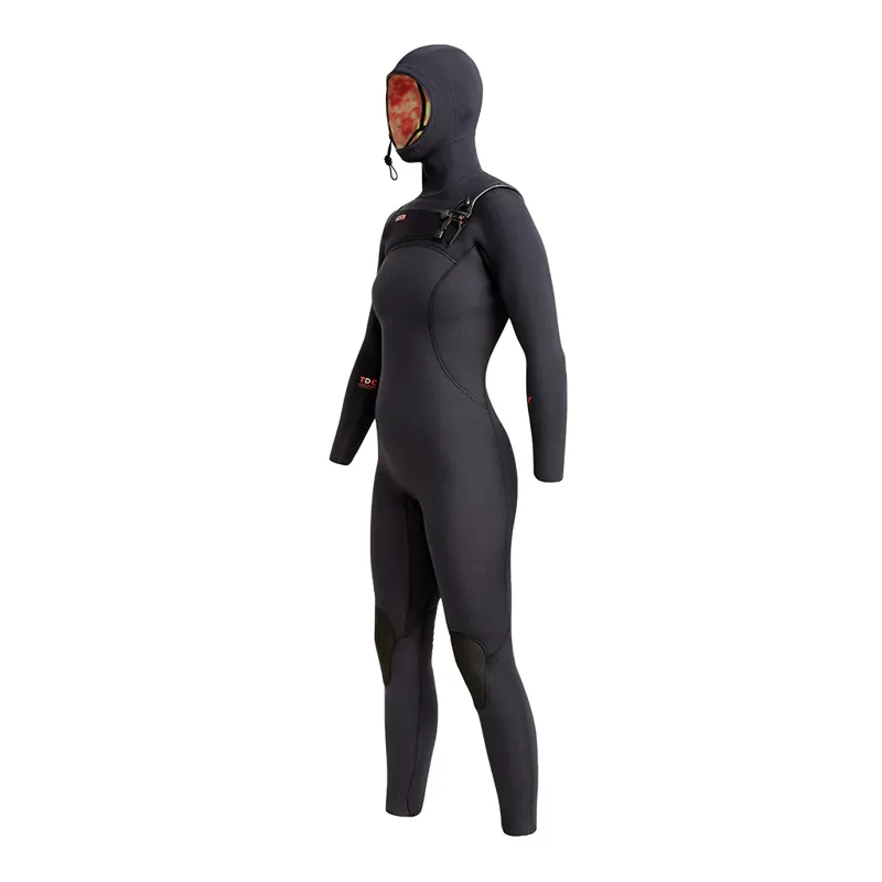 Xcel  Womens Comp X 5.5-4.5mm Hooded Chest Zip Wetsuit-1