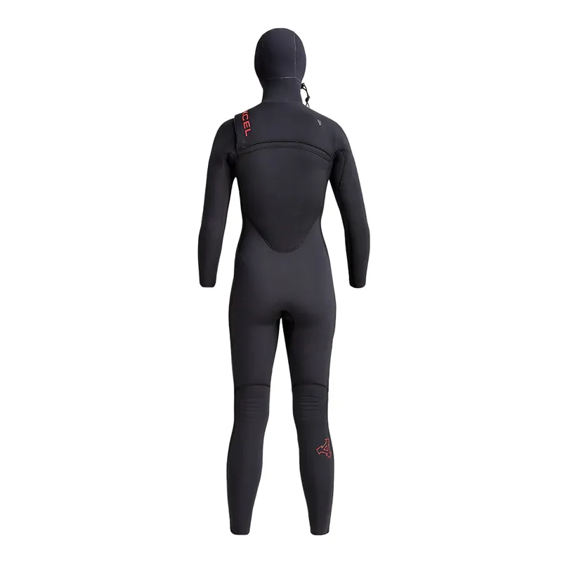 Xcel  Womens Comp X 5.5-4.5mm Hooded Chest Zip Wetsuit-2
