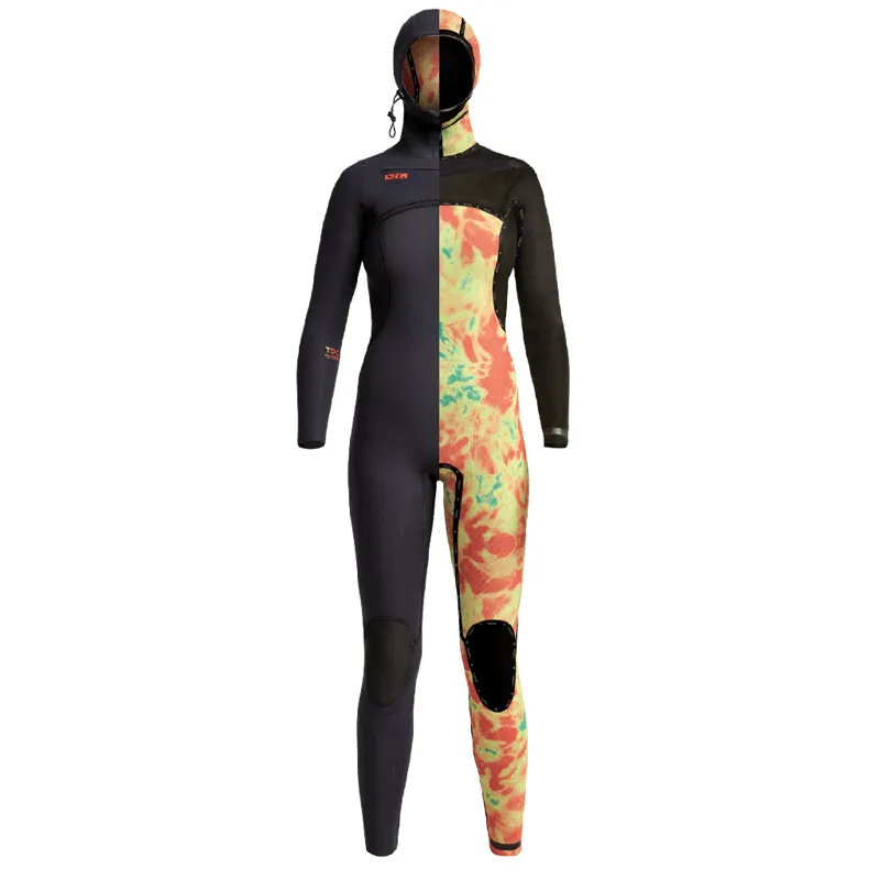Xcel  Womens Comp X 5.5-4.5mm Hooded Chest Zip Wetsuit-3