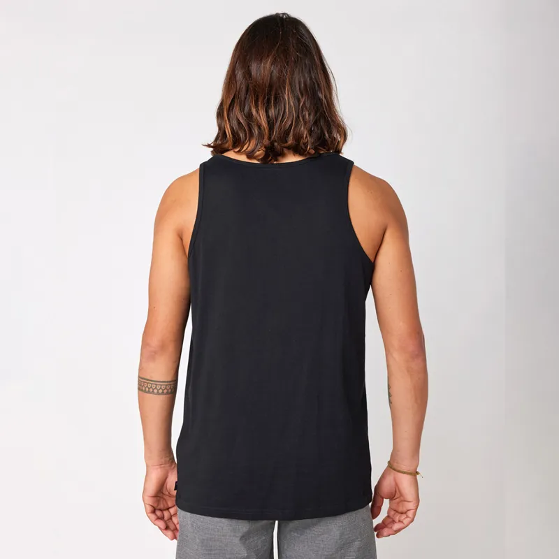 Rip Curl Corp Icon Tank Tee in Black-2