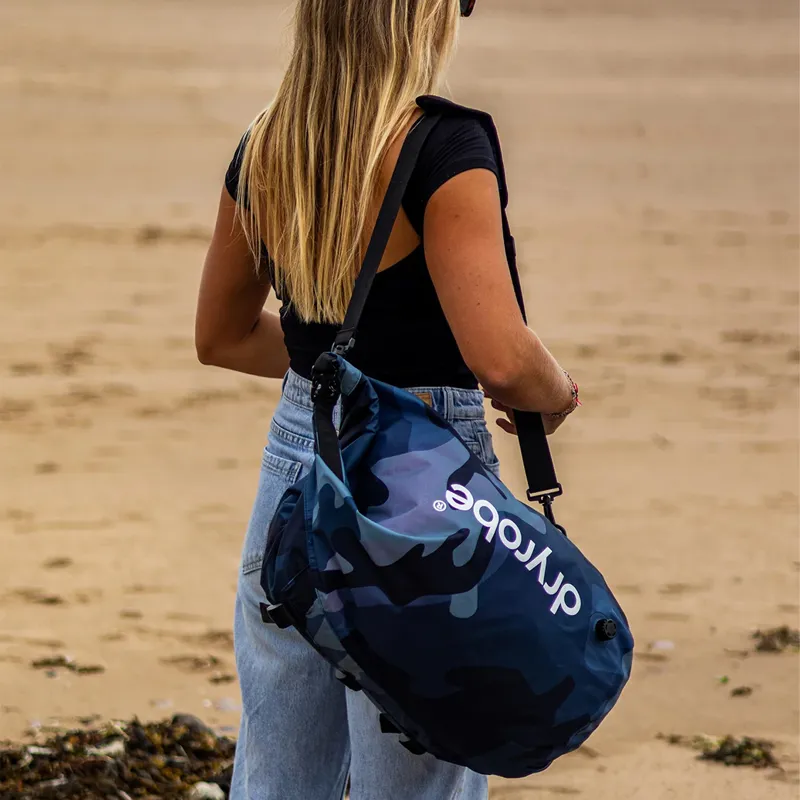Dryrobe Compression Travel Bag in Blue Camo-4